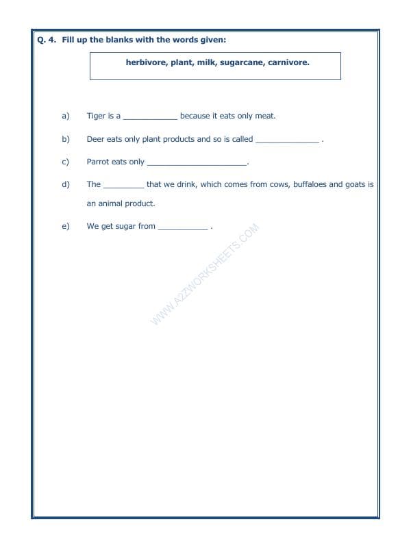 A2ZWorksheets:Science-Basic Necessities-Food Where Does It Come From-02