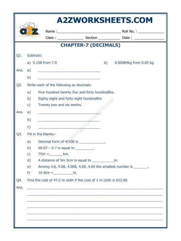 Decimals - 03