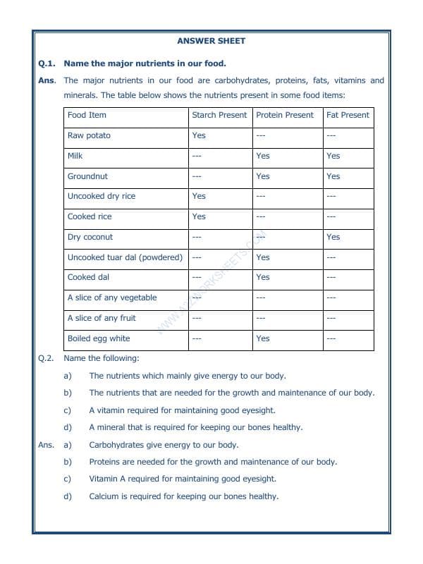A2ZWorksheets:Science-Basic Necessities-Components Of Food-02