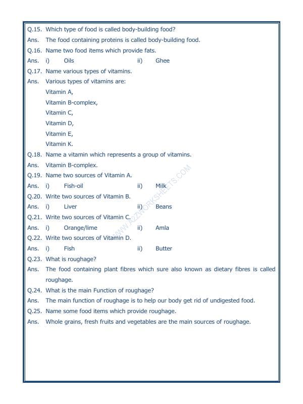 A2ZWorksheets:Science-Basic Necessities-Components Of Food-03