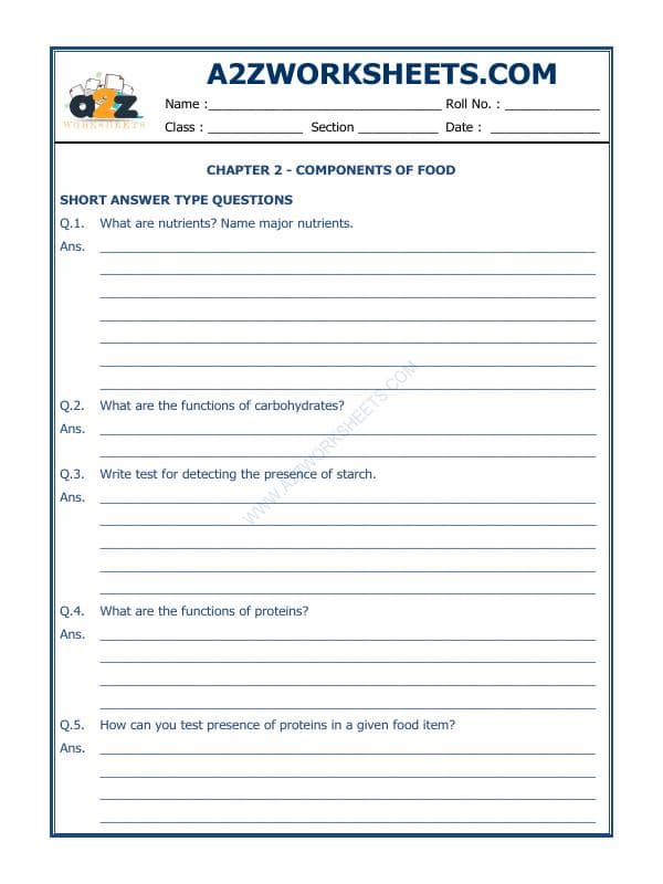 A2ZWorksheets:Science-Basic Necessities-Components Of Food-04