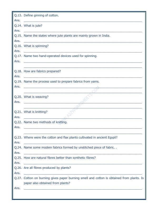 A2ZWorksheets:Science-Basic Necessities-Fibre To Fabric-02