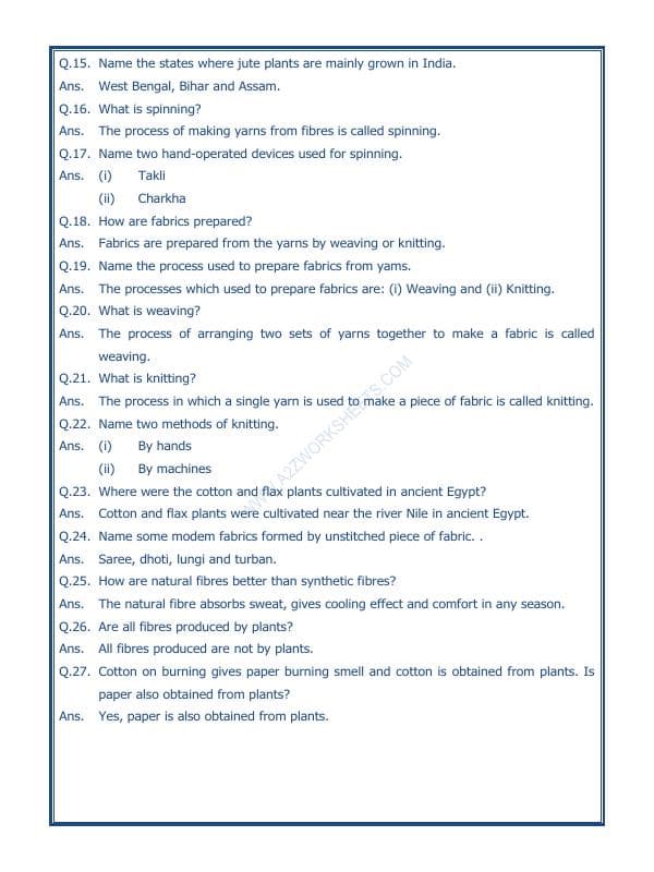 A2ZWorksheets:Science-Basic Necessities-Fibre To Fabric-02