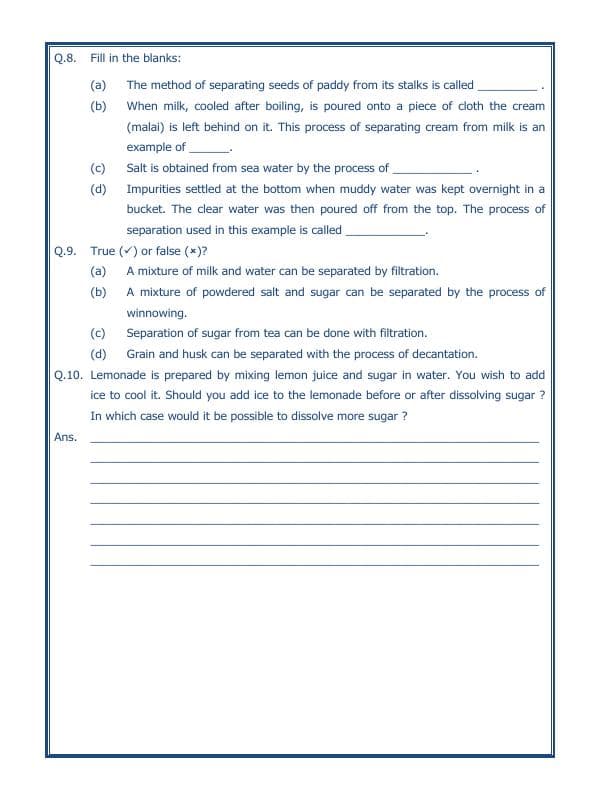 A2ZWorksheets:Science-Metals and Non-metals-Separation Of Substances-01