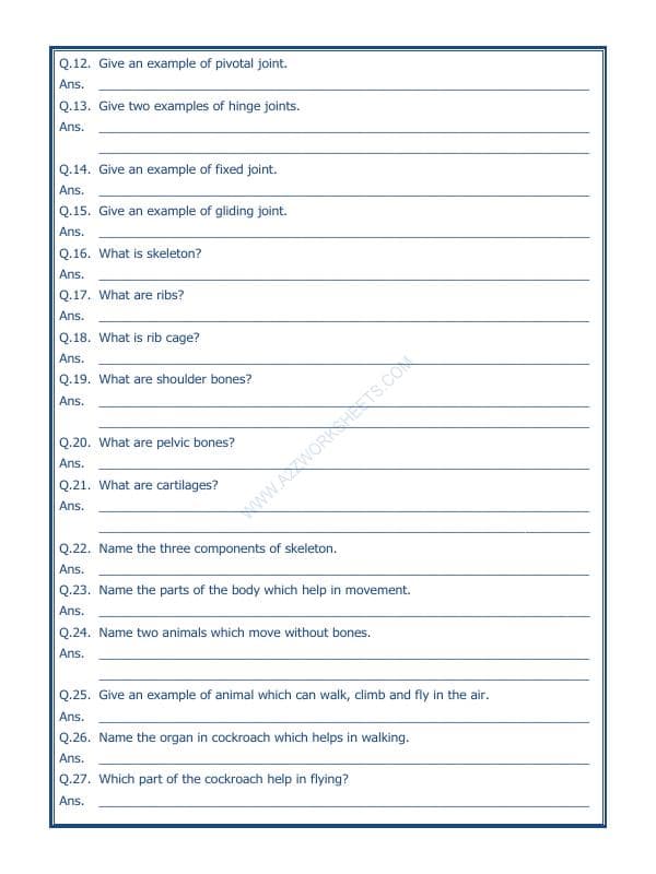 A2ZWorksheets:Science-Humans-Body Movements-02