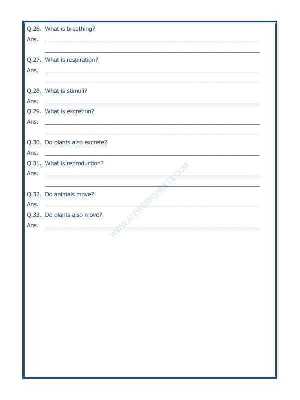 A2ZWorksheets:Science-Environment And Our Surroundings-The Living Organisms And Their Surroundings-01