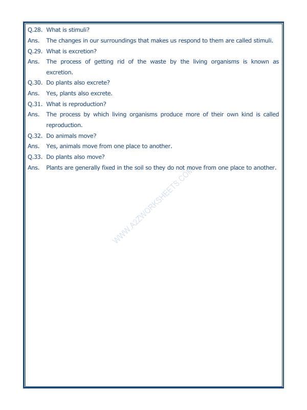 A2ZWorksheets:Science-Environment And Our Surroundings-The Living Organisms And Their Surroundings-01