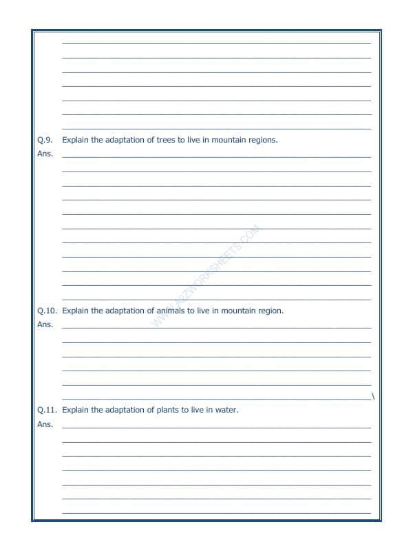 A2ZWorksheets:Science-Environment And Our Surroundings-The Living Organisms And Their Surroundings-02