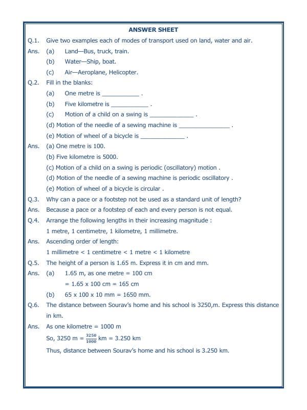 A2ZWorksheets:Science-Motion and Measurement of Distances-Motion And Measurement Of Distances-01