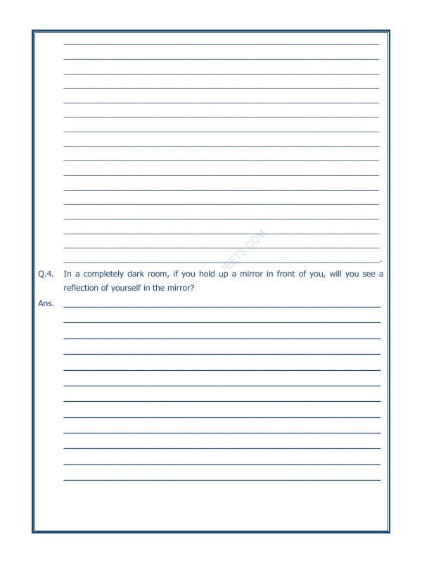 A2ZWorksheets:Science-Light,Shadows And Reflection-Light Shadows And Reflection-01