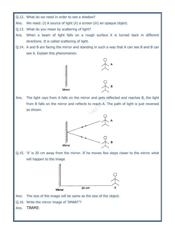 A2ZWorksheets:Science-Light,Shadows And Reflection-Light Shadows And Reflection-02
