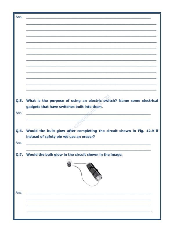 A2ZWorksheets:Science-Basic Necessities-Electricity And Circuits-01