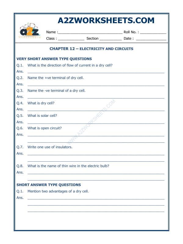 A2ZWorksheets:Science-Basic Necessities-Electricity And Circuits-02