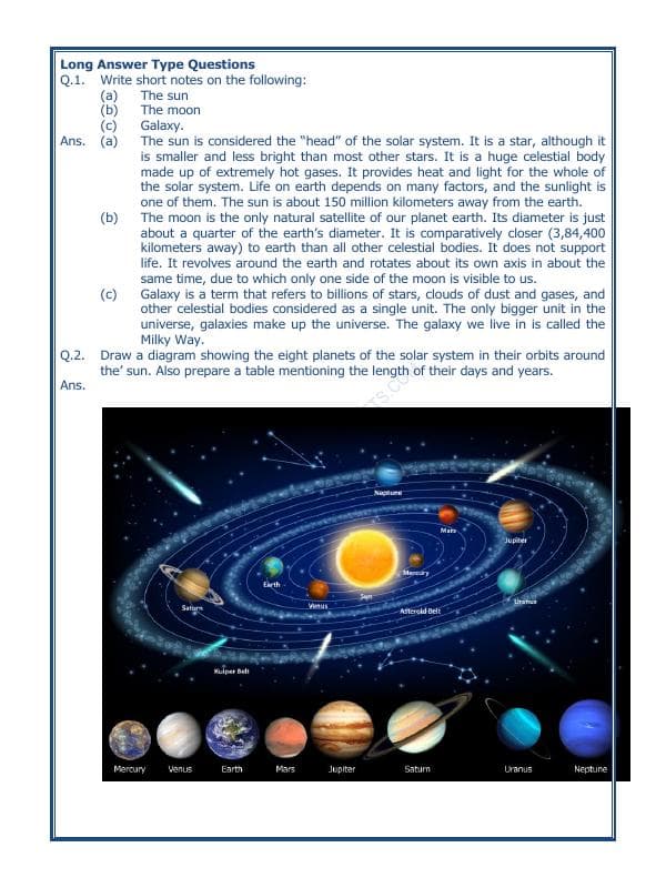 A2ZWorksheets:General Awareness-Solar System and Our Universe-The Earth In The Solar System-03