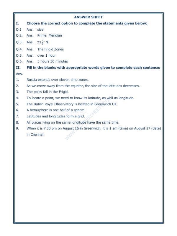 A2ZWorksheets:General Awareness-Maps and Directions-Globe Latitudes And Longitudes-02