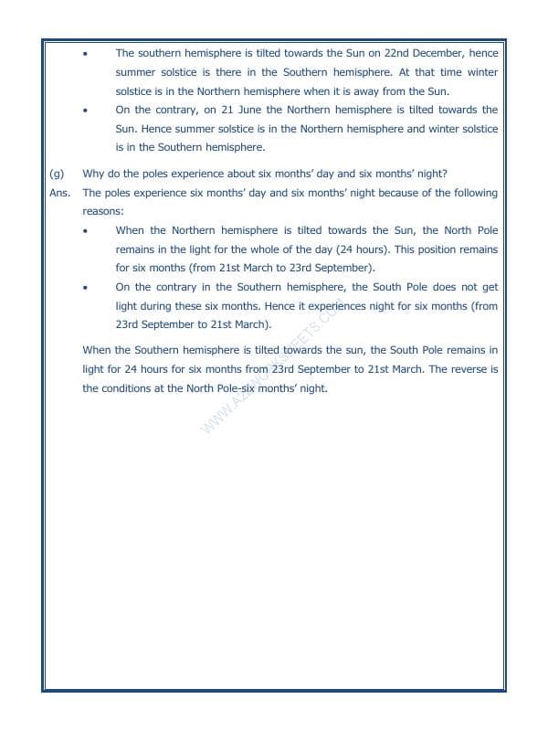 A2ZWorksheets:General Awareness-Solar System and Our Universe-Motions Of The Earth-01