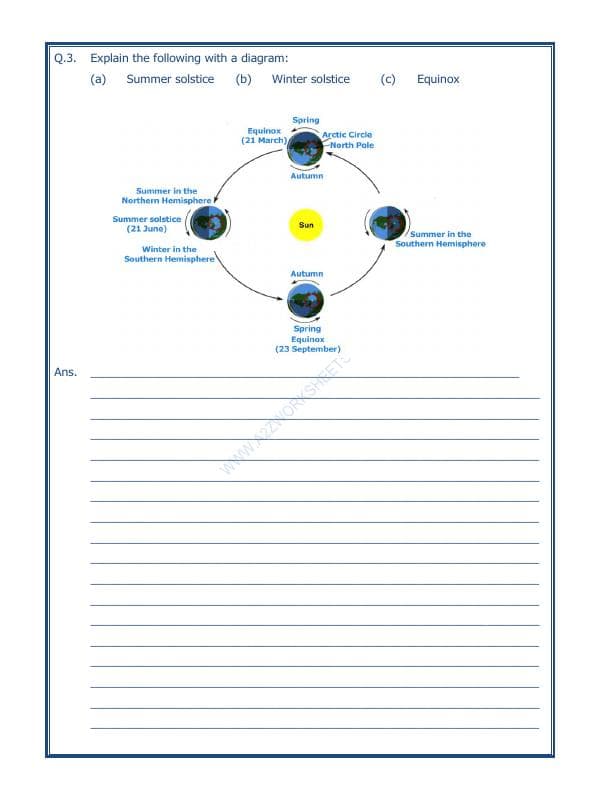 A2ZWorksheets:General Awareness-Solar System and Our Universe-Motions Of The Earth-04