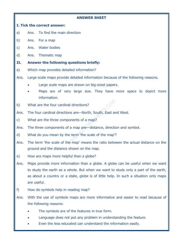 A2ZWorksheets:General Awareness-Maps and Directions-Maps-01