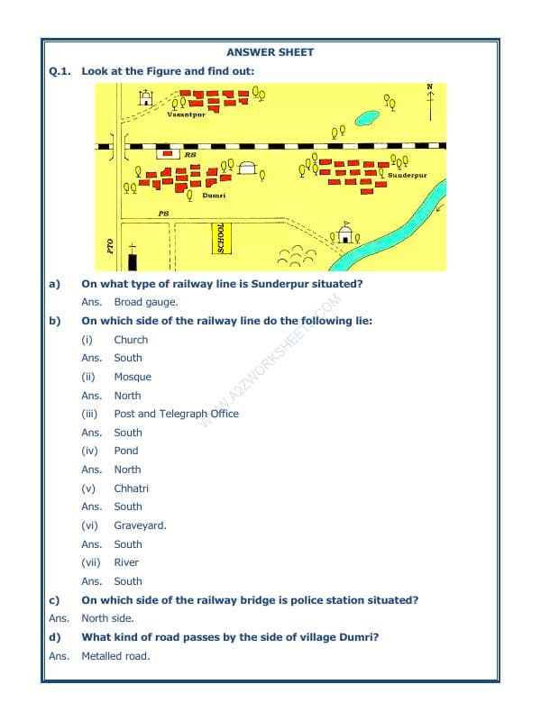 A2ZWorksheets:General Awareness-Maps and Directions-Maps-02