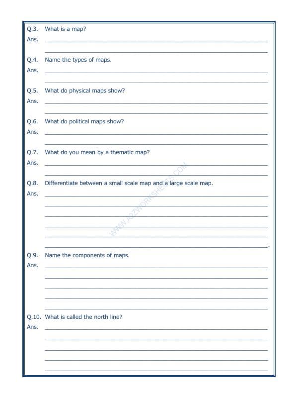 A2ZWorksheets:General Awareness-Maps and Directions-Maps-03