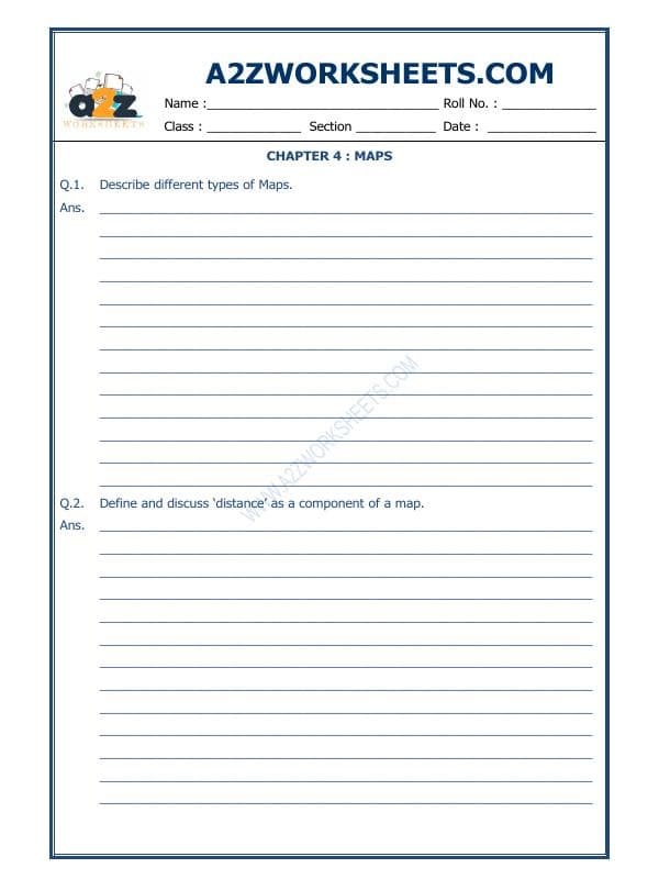 A2ZWorksheets:General Awareness-Maps and Directions-Maps-05