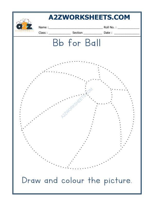 B For Ball Colouring Sheets