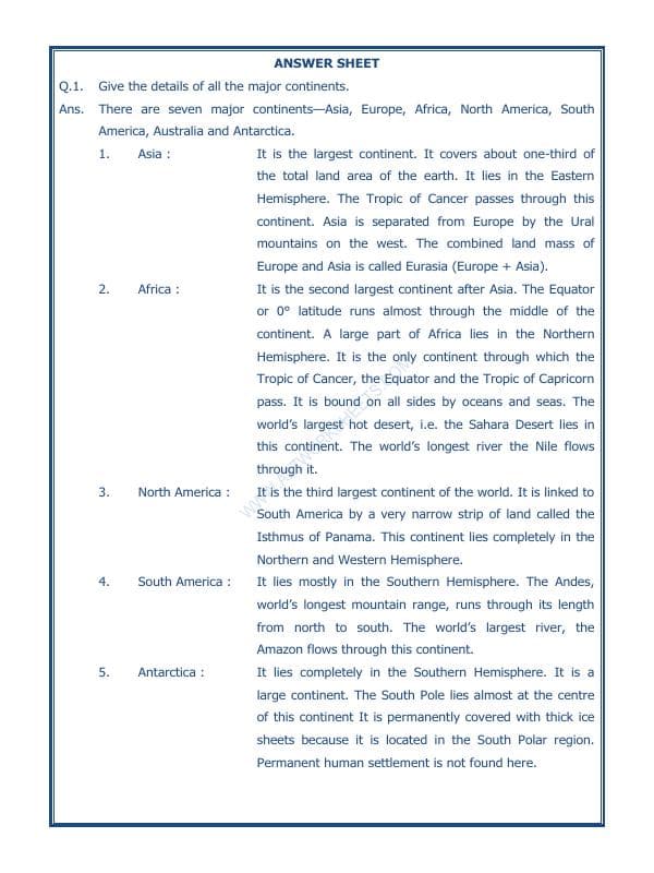 A2ZWorksheets:General Awareness-Solar System and Our Universe-Worksheet Major Domains Of The Earth-06