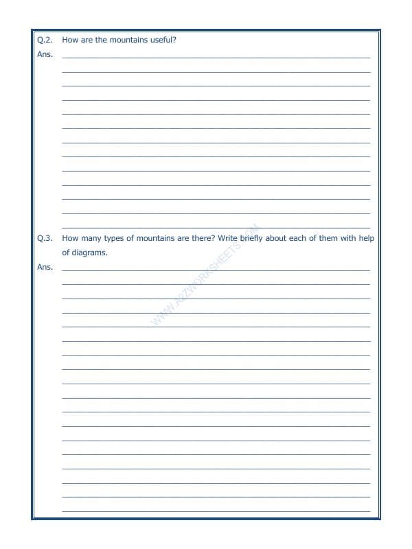 A2ZWorksheets:General Awareness-Geographical Features-Major Landforms Of The Earth-05