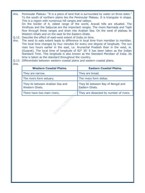 A2ZWorksheets:General Awareness-India and Its Neighbouring Countries-Our Country India-06