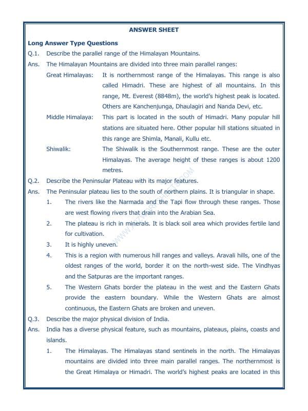 A2ZWorksheets:General Awareness-India and Its Neighbouring Countries-Our Country India-07