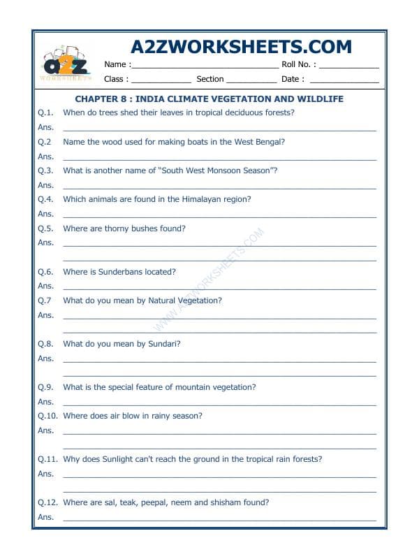 India Climate Vegetation And Wildlife-02
