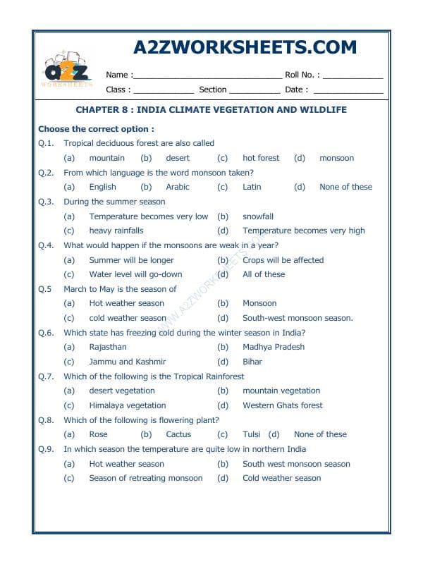 India Climate Vegetation And Wildlife-07
