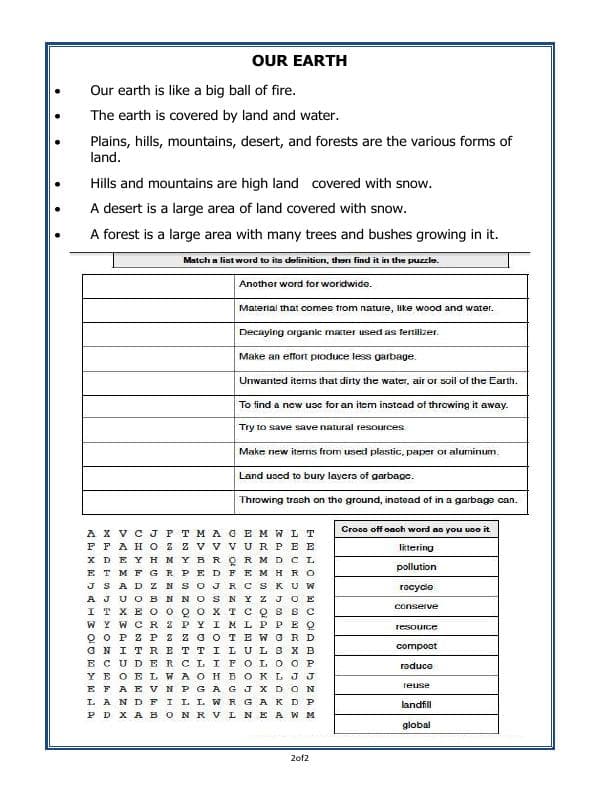A2ZWorksheets:Science-Planets-Heavenly Bodies