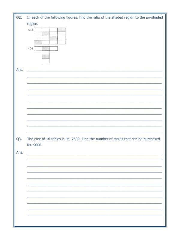 A2ZWorksheets:Maths-Measurement-Ratio Proportion And Unitary Method-04