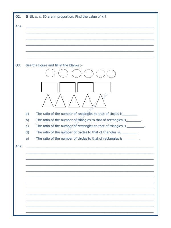 A2ZWorksheets:Maths-Measurement-Ratio Proportion And Unitary Method-05