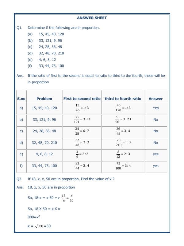 A2ZWorksheets:Maths-Measurement-Ratio Proportion And Unitary Method-05
