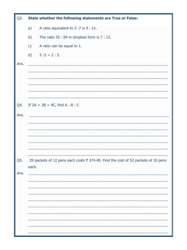 A2ZWorksheets:Maths-Measurement-Ratio Proportion And Unitary Method-08