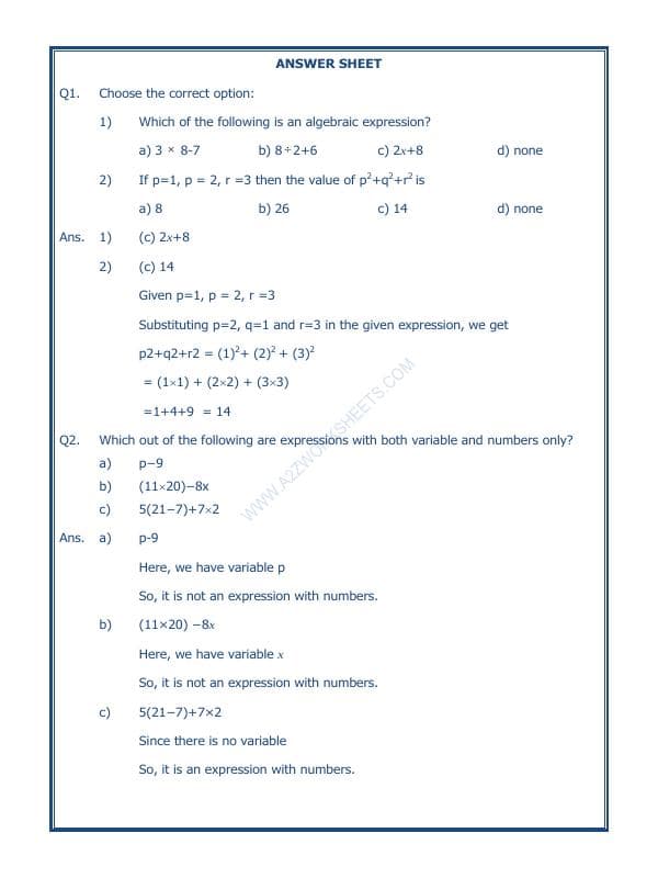 A2ZWorksheets:Maths-Algebra-Algebra-05