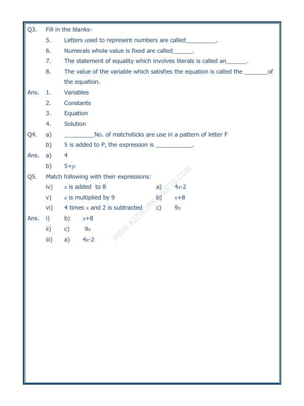 A2ZWorksheets:Maths-Algebra-Algebra-05