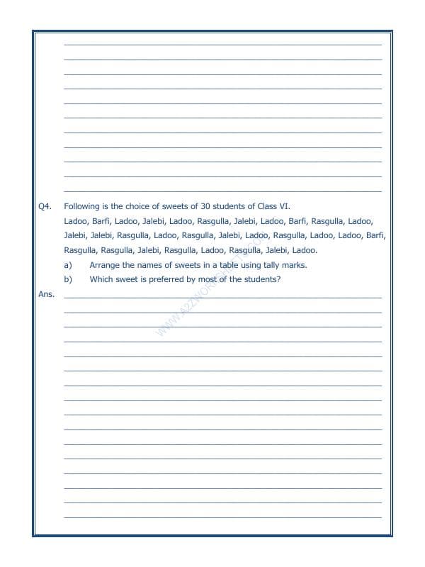 A2ZWorksheets:Maths-Data Handling-Data Handling-01