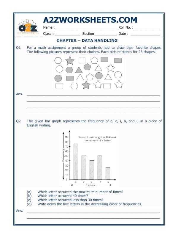 A2ZWorksheets:Maths-Data Handling-Data Handling-04