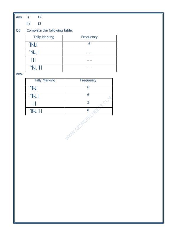 A2ZWorksheets:Maths-Data Handling-Data Handling-05