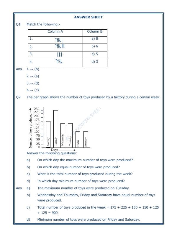 A2ZWorksheets:Maths-Data Handling-Data Handling-06