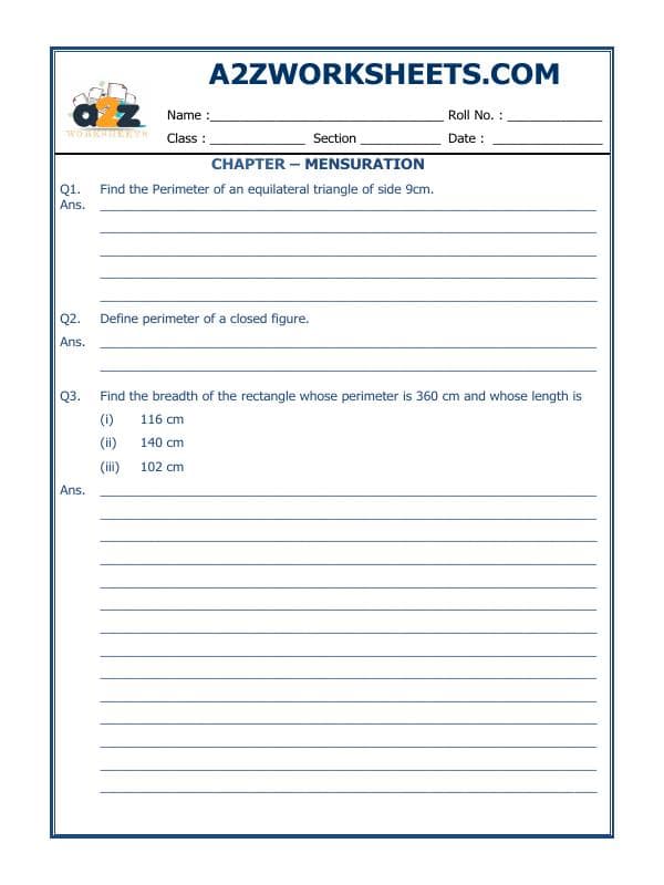 A2ZWorksheets:Maths-Geometry-Mensuration-05