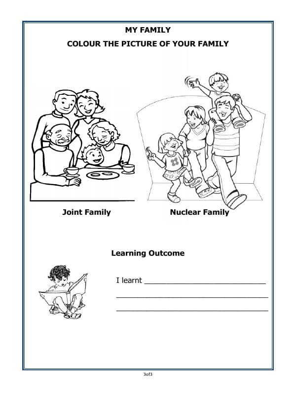 A2ZWorksheets:Science-Humans-Family