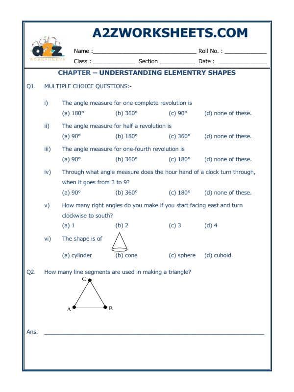 A2ZWorksheets:Maths-Geometry-Understanding Elementary Shapes-03