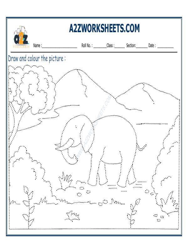 A2ZWorksheets:English-Recognition-Colouring Sheet - Drawing - 05