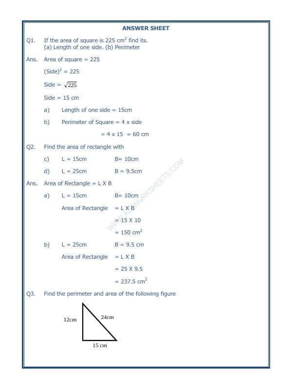 A2ZWorksheets:Maths-Measurement-Area, Volume and Perimeter-01