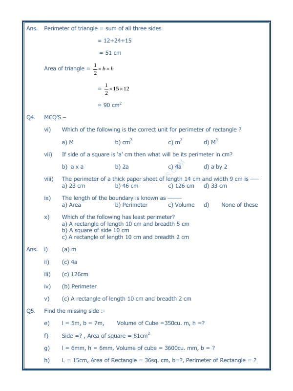 A2ZWorksheets:Maths-Measurement-Area, Volume and Perimeter-01