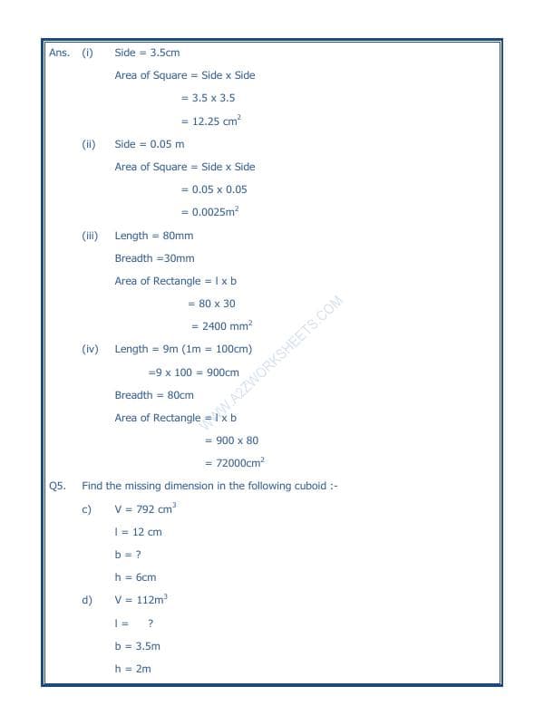 A2ZWorksheets:Maths-Measurement-Area, Volume and Perimeter-04